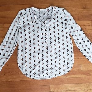 Loft White Blouse with Bees